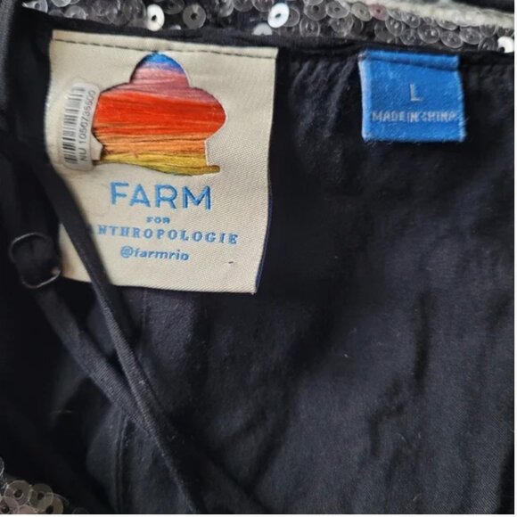 Farm Rio Halter Sequin Column Midi Dress size L - Picture 7 of 10